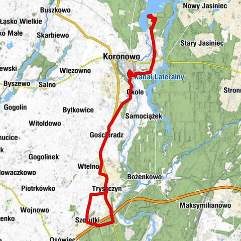 Szczutki - Tryszczyn - Gościeradz - Koronowo