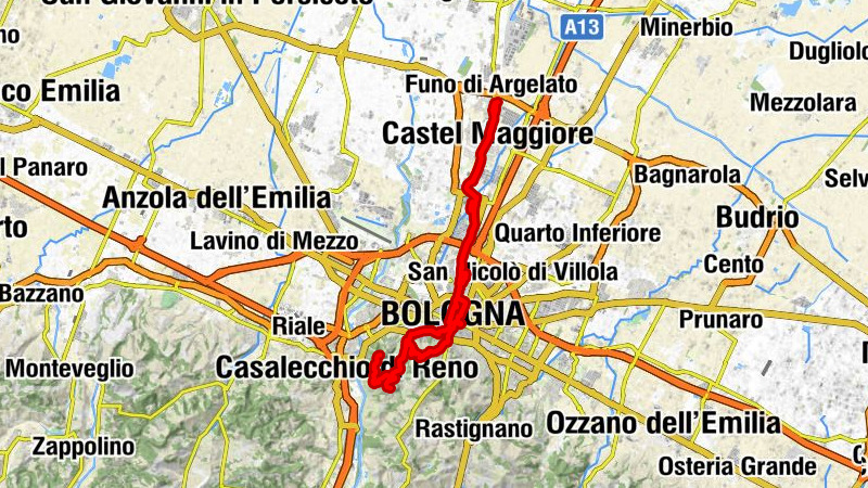 Funo Centergross - Chiesa di San Benedetto - Santa Maria Assunta di Casaglia - Colle dell'Osservanza