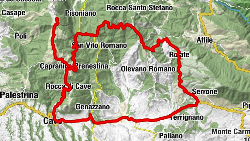 Cave - Madonna del Campo - Colle Scansasacchi - Chiesa di San Carlo