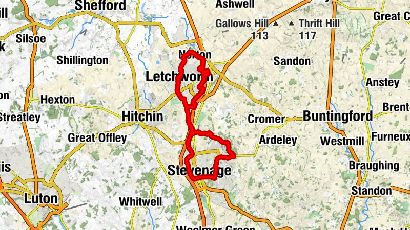 Chells Manor - Luton - Coreys Mill - Stevenage