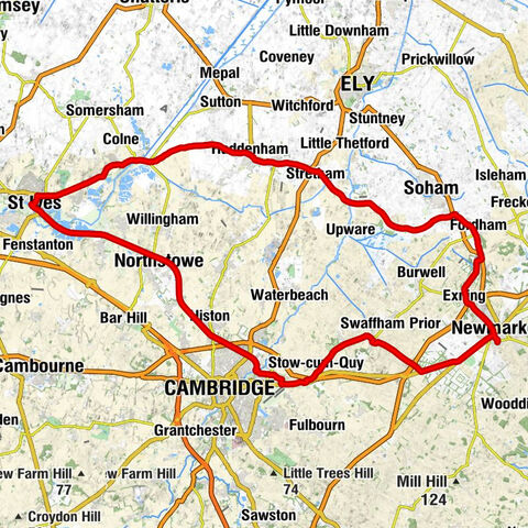 Crockfords Park - St Martin (Exning and Landwade Parish Church) - Wicken Methodist Church - St Mary (Stow-cum-Quy Parish Church)