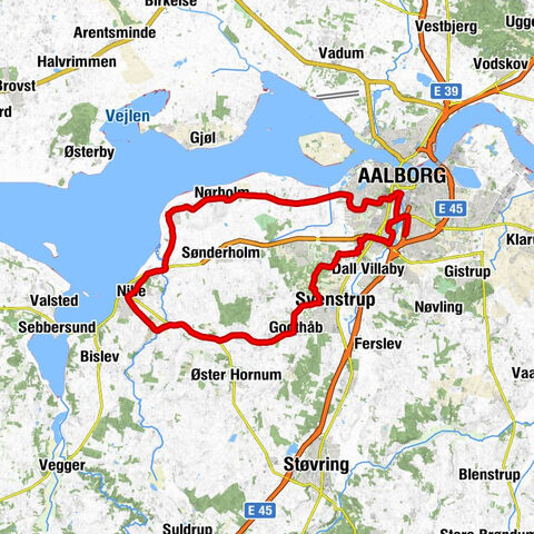 Aalborg - Jensens Bøfhus, Aalborg City Syd - Nørholm Kirke - Kærby