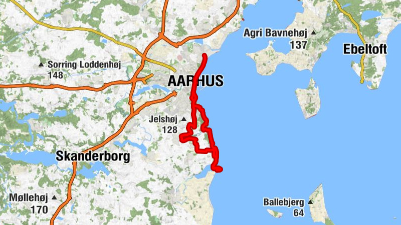 Vestre Strandallé - Aarhus - Frederikshøj - Beder-Malling