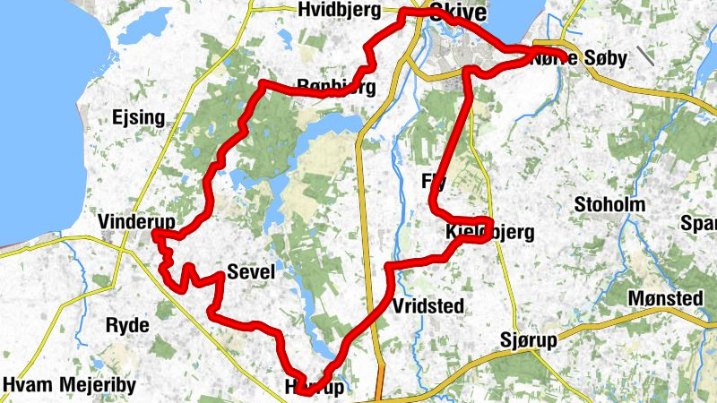 Højslev - Dommerby Kirke - Skive Kirke - Rønbjerg Kirke