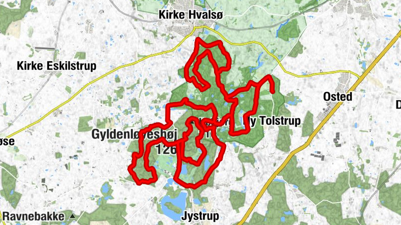 Særløse Overdrev - Højbjerg - Gyldenløveshøj - Høbjerg