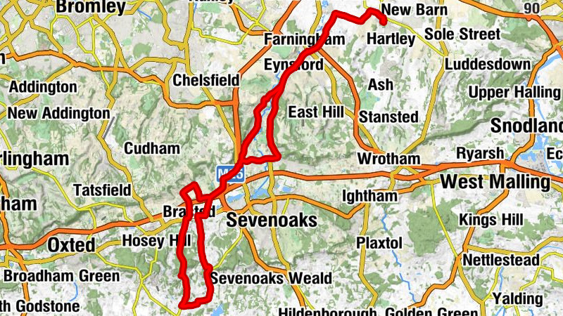 Longfield - St Martin, Eynsford - Greenwich - London