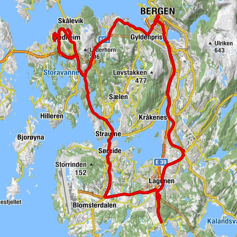 Bjørkelia - Storhaugen - Botnahaugen - Noven