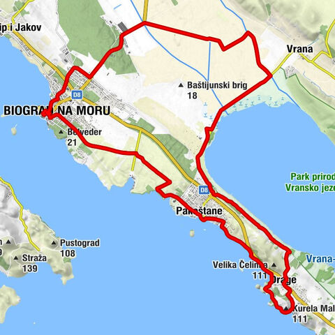 Biograd na Moru - Torovi - Jankolovica - Crkva Uzašašća Gospodinova
