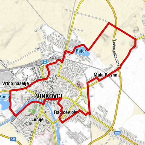 Vrtno naselje - Bistro Vinkovci - crkva svetog Josipa - Mjesni odbor "Centar"