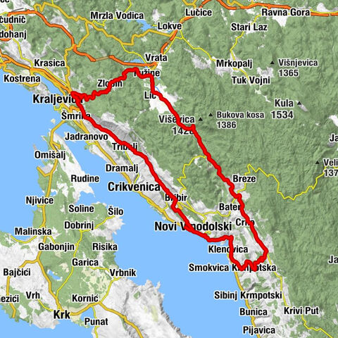 Novi Vinodolski - Kapela Blažena Djevica Marija - Kapelica Svetog Križa - Vagabundina koliba