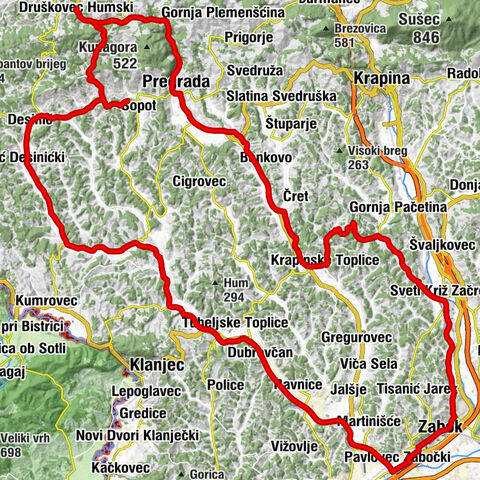 Druškovec Humski - crkva svetog Jurja - crkva svete Jelene Križarice - crkva Presvetog Trojstva