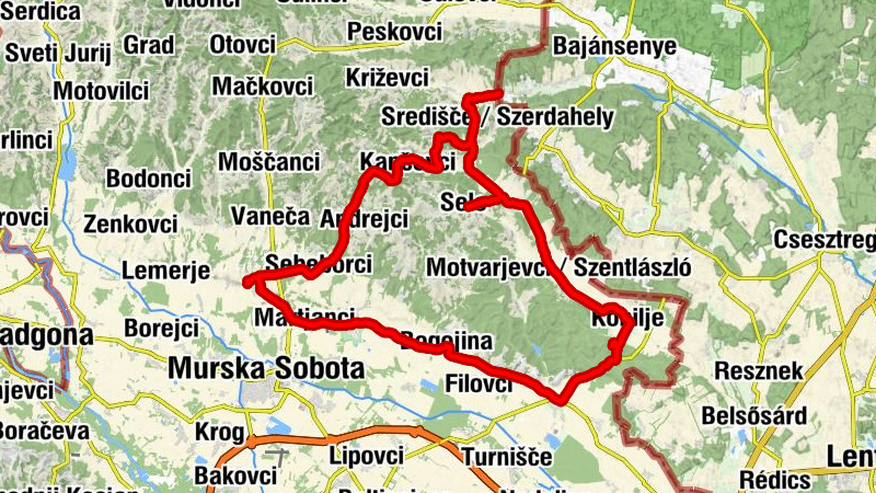 Puconci - Komen - sv. Benedikt - Sveti Martin