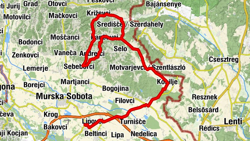 Lipovci - Sveti Martin - Komen - Kermendin