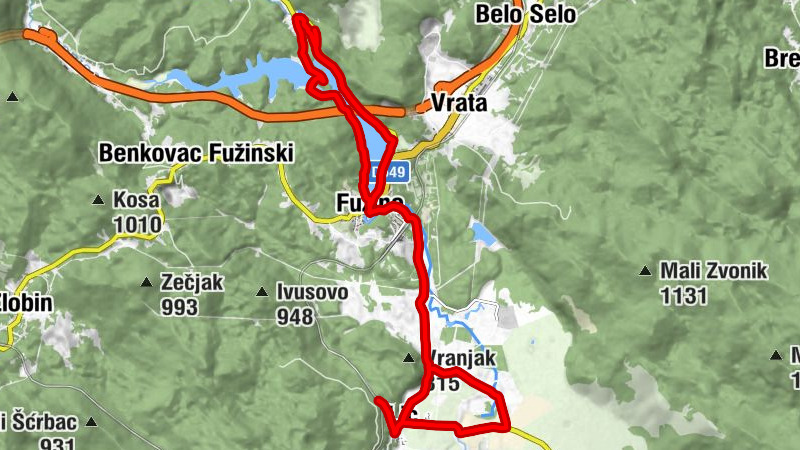 Lič - Banovina - Bitoraj - Fužine