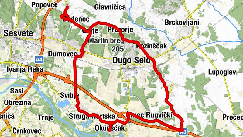 Okunšćak - Dugo Selo - Martin breg - crkva Uznesenja Blažene Djevice Marije