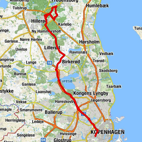 Frederiksberg - København - Herlev - Kongens Lyngby