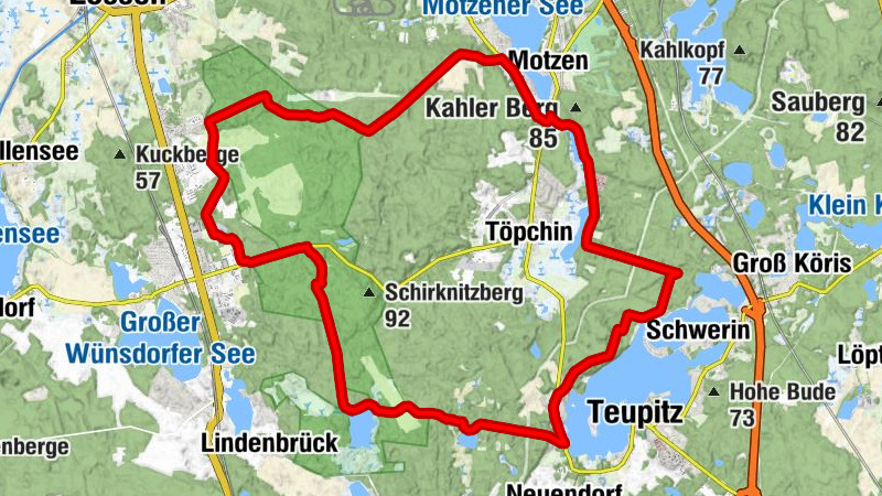 Guhringsberg - Kleiner Stern - Egsdorf - Teupitz