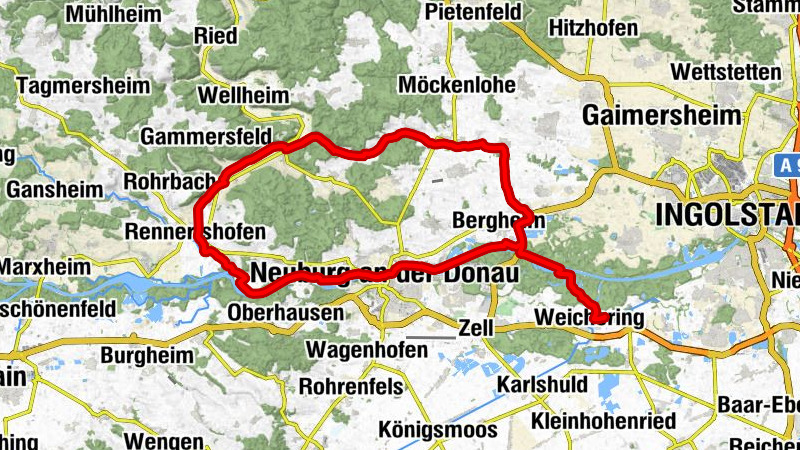 Weichering - Sportgaststätte Bergheim - St. Michael - St. Laurentius