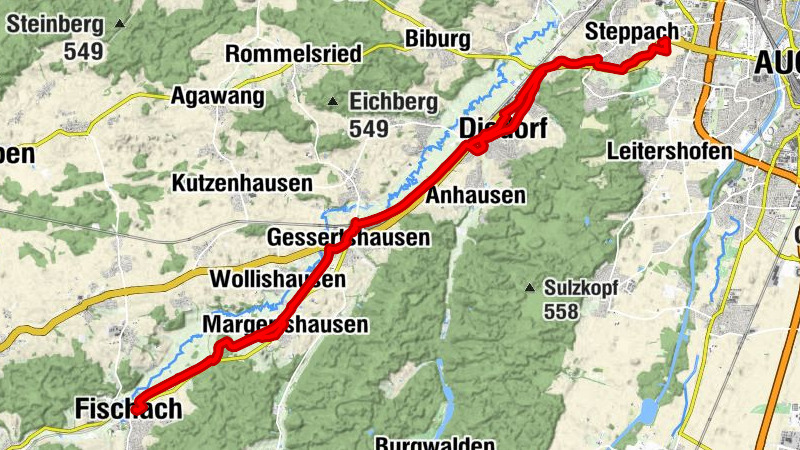 Fischach - St. Bartholomäus - Herz-Mariä - Steppacher Berg