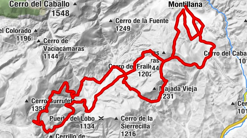 Montillana - El Ranal - Loma del Corral - El Llano