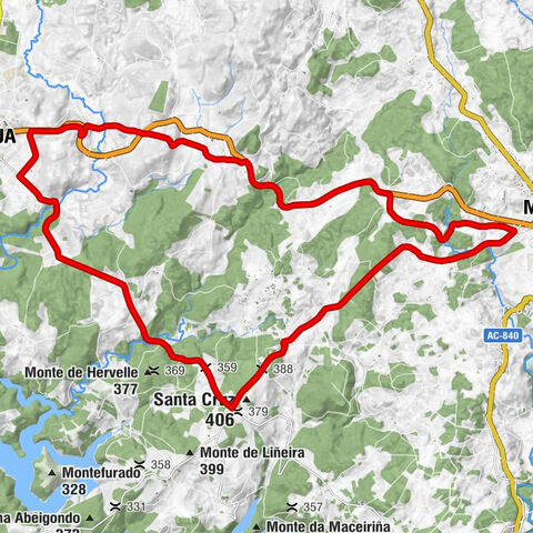 Boente de Abaixo - Igrexa de San Martiño das Varelas - Igrexa de Santa María de Melide - Igrexa de Santiago de Boente