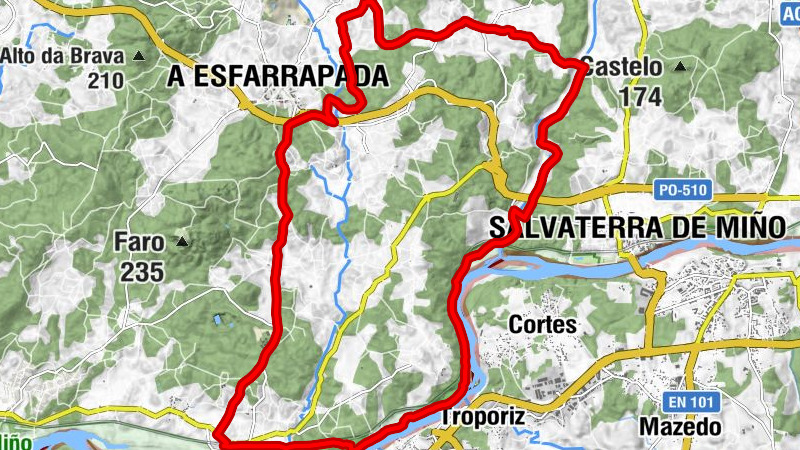 Caldelas de Tui - Os Baños - Capela de San Brais - A Esfarrapada