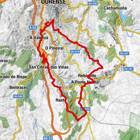 A Carballeira - Ourense - Igrexa de Santo Ildefonso de San Cibrao das Viñas - Igrexa de San Pío X