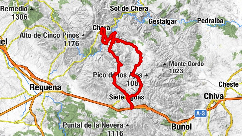 Los Altajuelos - Siete Aguas - Refugio Fuente de la Puerca - Chera