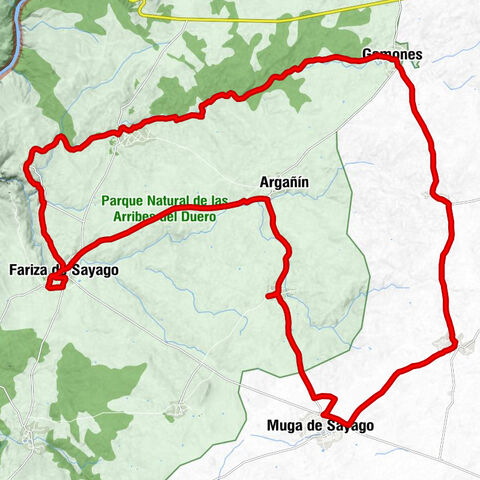 El Barrero - Muga de Sayago - Villamor de la Ladre - Tudera