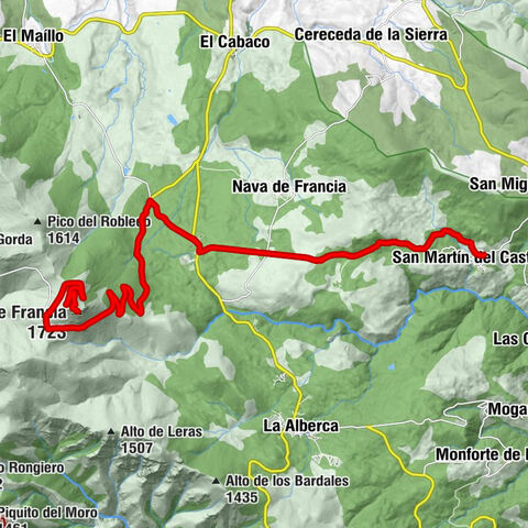 San Martín del Castañar - El Casarito - Santuario de Nuestra Señora de la Peña de Francia (PP. Dominicos) - Peña de Francia