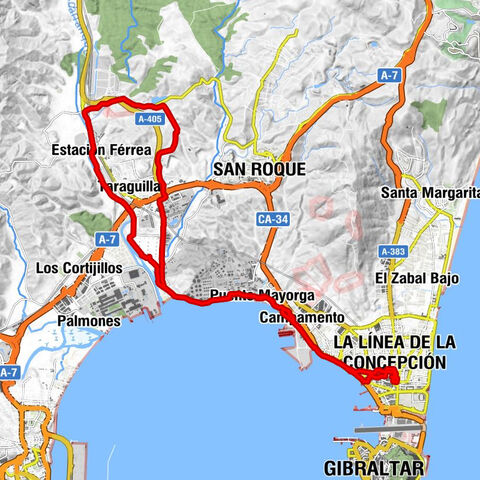 Gibraltar - La Línea de la Concepción - Barriada San Pedro - Huerta Fava