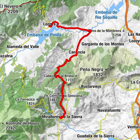 Lozoya - Iglesia de Nuestra Señora del Castillo - Ermita de Santo Cristo - Puerto de Canencia