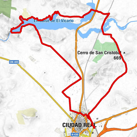 Ciudad Real central - Ciudad Real - Cabeza del Fraile - Peralvillo