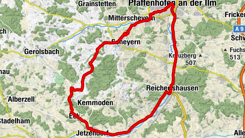 Dorfkapelle Eck - Pfarrkirche St. Johannes Baptist - Spitalkirche Heilig Geist - Pfaffenhofen an der Ilm