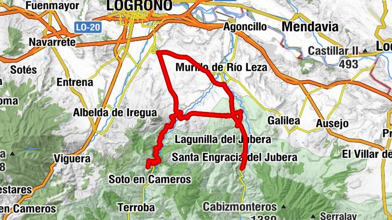 San Julián - Ventas Blancas - Villamediana de Iregua - Ribafrecha
