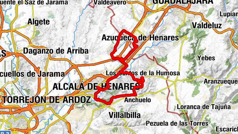 Villanueva de la Torre - Azuqueca de Henares - Alcalá de Henares - Meco