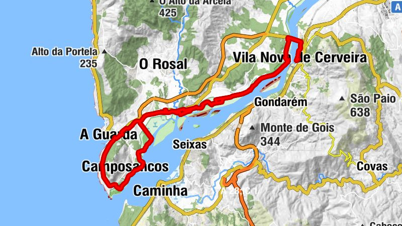 Vila Nova de Cerveira - Fortaleza Gastrobar - Igrexa de San Lourenzo de Salcidos - Igrexa de San Roque de Salcidos