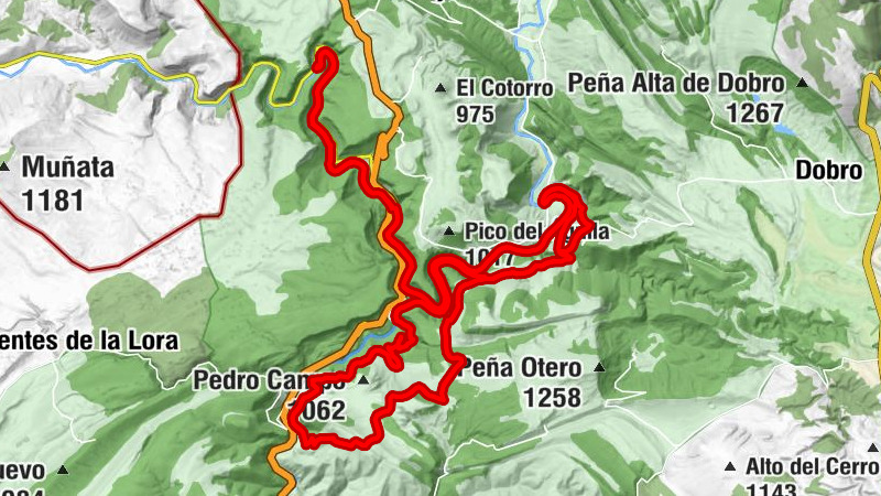Orbaneja del Castillo - Castillo de Orbaneja - Castro Siero - Cascada de Orbaneja del Castillo
