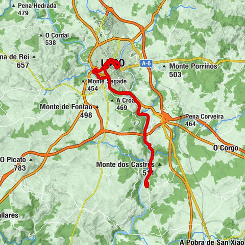 Lugo - A Ponte - Igrexa das Saamasas