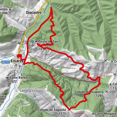 Ezcaray - Turza - Cueva del Tragaluz (boca estrecha) - Collado de Sagastia