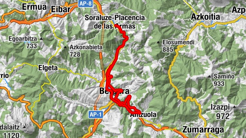 Soraluze-Placencia de las Armas - Osintxu - Bergara - Paduako San Antonioren ermita