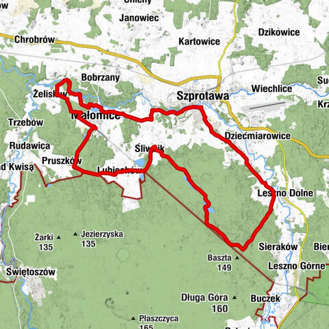 Małomice - Lubiechów - Szprotawa