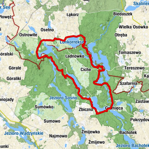 Ostrowite - Wronka - Wesołkowo - Grzmięca