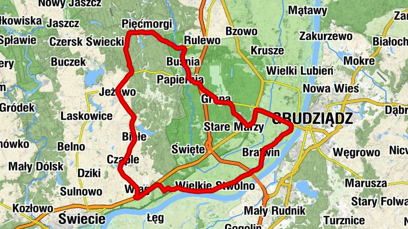 Wiąg - Sartowice - Sartowice Dolne - Grudziądz