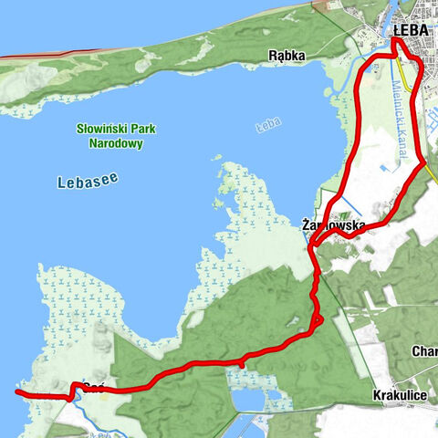 Łeba - Żarnowska - Przystań rowerowa