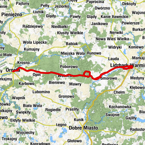 Kaplica domowa - Kościół pw. Podwyższenia Krzyża Świętego - Kościół pw. Świętego Jana Chrzciciela - Cerkiew Świętych Apostołów Piotra i Pawła