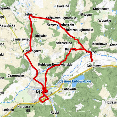 Godętowo - Kościół pw. Świętego Antoniego Padewskiego - Kościół pw. Świętego Jakuba Apostoła - Kościół pw. Najświętszej Maryi Panny Królowej Polski