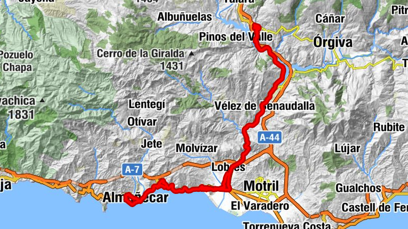 Mirador Barranco de Tablate - Motril - Salobreña - Almuñécar