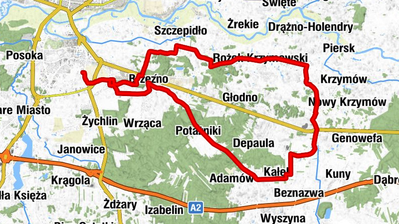 Konin - Wilków - Gościniec Stary Koń - Brzeźno