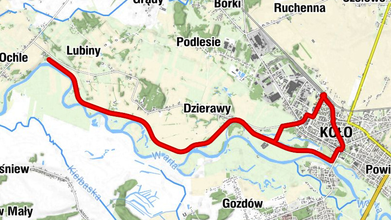 Koło - Nowa Kolejowa - Blizna